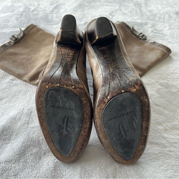 Frye Miranda Slouch Boots in Slate - Picture 4 of 13